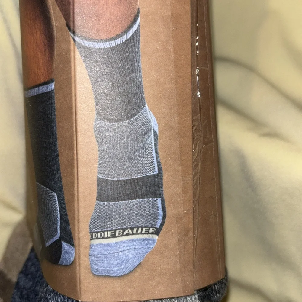 Eddie Bauer Mens Trail Socks 6 Pairs Size 6-12